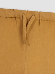 JoJo Maman Bébé Camel Brown Summer Trousers - Image 4 of 4