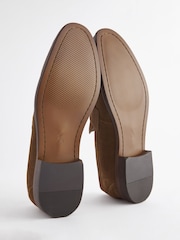 Joules Brown Suede Penny Loafers - Image 6 of 6