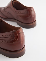 Joules Brown Leather Oxford Brogues - Image 4 of 6