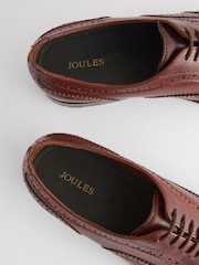 Joules Brown Leather Oxford Brogues - Image 5 of 6