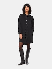 Whistles Helena Relaxed Black Dress - Image 3 of 5