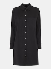 Whistles Helena Relaxed Black Dress - Image 5 of 5