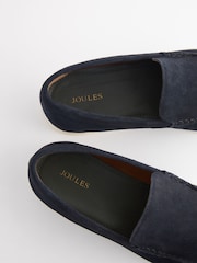 Joules Navy Suede Apron Loafers - Image 5 of 6