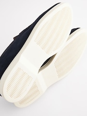 Joules Navy Suede Apron Loafers - Image 6 of 6