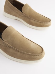 Joules Brown Suede Apron Loafers - Image 3 of 6