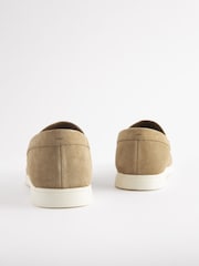 Joules Brown Suede Apron Loafers - Image 6 of 6