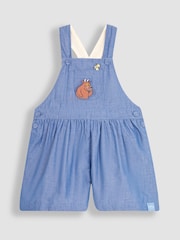 JoJo Maman Bébé Chambray The Gruffalo Appliqué Pocket Culotte Dungarees - Image 5 of 7