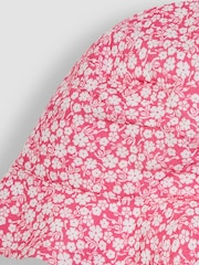 JoJo Maman Bébé Fuchsia Pink Pretty Sun Hat - Image 3 of 4