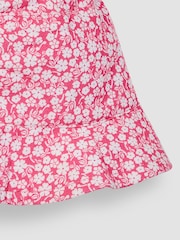 JoJo Maman Bébé Fuchsia Pink Pretty Sun Hat - Image 4 of 4