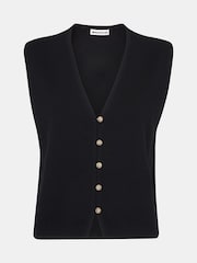 Whistles Black Button Through Bailey Gilet - Image 5 of 5