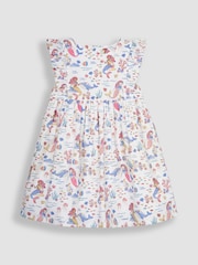 JoJo Maman Bébé Blue Mermaid & Friends Pretty Summer Dress - Image 2 of 4