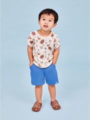 JoJo Maman Bébé Blue 2-Piece Gruffalo T-Shirt & Shorts Set - Image 2 of 8