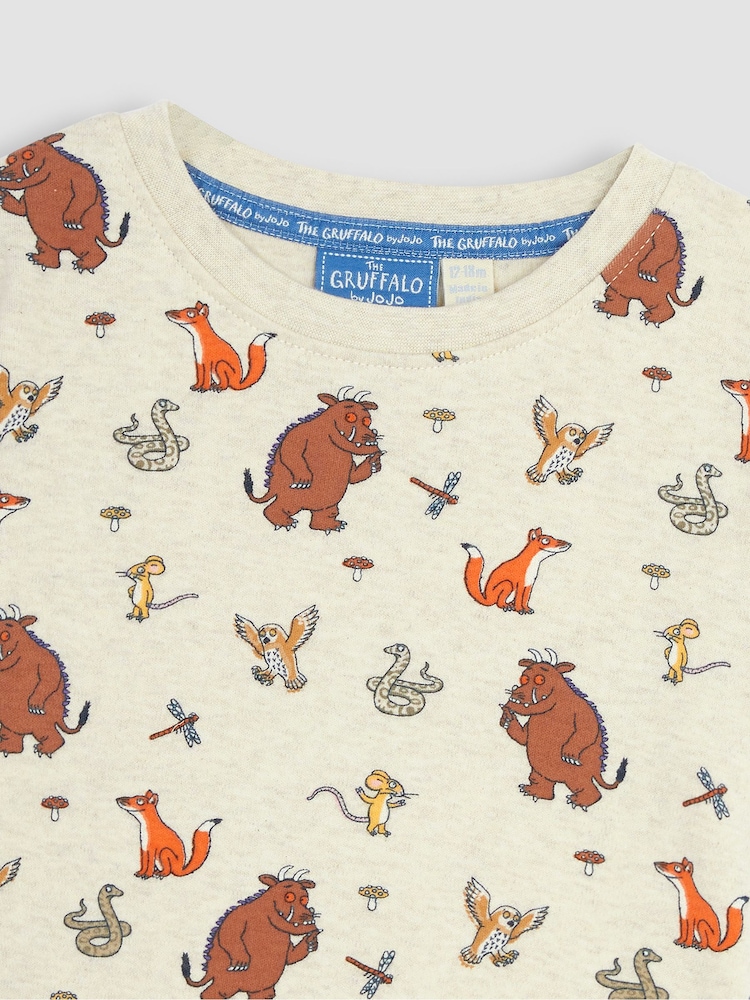 JoJo Maman Bébé Blue 2-Piece Gruffalo T-Shirt & Shorts Set - Image 8 of 8