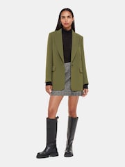 Whistles Green Crepe Boyfriend Blazer - Image 1 of 5