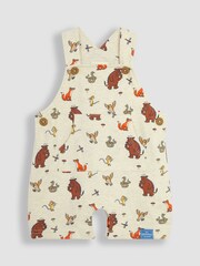 JoJo Maman Bébé Stone 2-Piece Gruffalo Dungarees & Stripe T-Shirt Set - Image 4 of 6