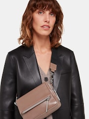 Whistles Brown Cross-Body Bibi Bag - Image 1 of 4