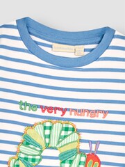 JoJo Maman Bébé Blue The Very Hungry Caterpillar Applique T-Shirt - Image 2 of 6
