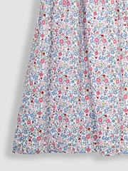 JoJo Maman Bébé Pink Summer Ditsy Floral Puff Sleeve Jersey Dress - Image 3 of 3