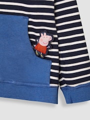 JoJo Maman Bébé Cobalt Peppa Pig Appliqué Reversible Hoodie - Image 10 of 10