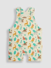 JoJo Maman Bébé Natural Safari Animals Dungarees & T-Shirt 2-Piece Set - Image 2 of 5