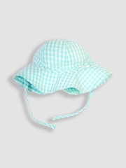 JoJo Maman Bébé Duck Egg 2-Piece Duck Embroidered Baby Dress & Hat Set - Image 3 of 6