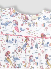 JoJo Maman Bébé Blue Mermaid & Friends Pretty Blouse - Image 2 of 3