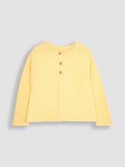JoJo Maman Bébé Yellow Cotton Cardigan - Image 1 of 3