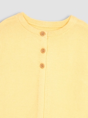JoJo Maman Bébé Yellow Cotton Cardigan - Image 2 of 3
