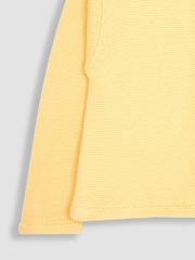 JoJo Maman Bébé Yellow Cotton Cardigan - Image 3 of 3
