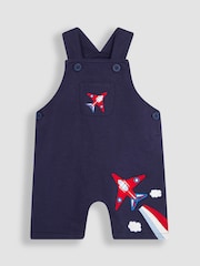 JoJo Maman Bébé Navy 2-Piece Red Arrows Dungarees & T-Shirt Set - Image 7 of 8