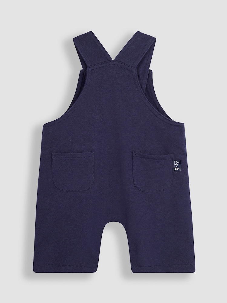 JoJo Maman Bébé Navy 2-Piece Red Arrows Dungarees & T-Shirt Set - Image 8 of 8