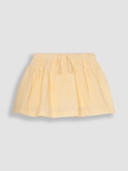 JoJo Maman Bébé Yellow Seersucker Stripe Skort - Image 1 of 3