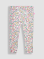 JoJo Maman Bébé Cream 2-Piece Giraffe Applique T-Shirt & Leggings Set - Image 3 of 4