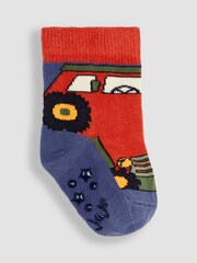 Pack de 3 pares de calcetines con diseño de tractores de Jojo Maman Bébé - Imagen 3 de 4