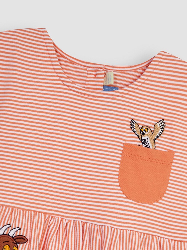 JoJo Maman Bébé Pink 2-Piece Gruffalo Appliqué T-Shirt & Shorts Set - Image 7 of 7