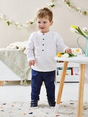 JoJo Maman Bébé 2-Piece Eid Embroidered Grandad Shirt & Trousers Set - صورة 1 من 6