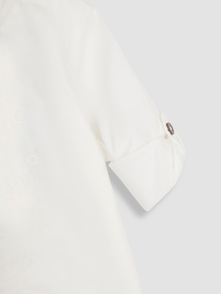 JoJo Maman Bébé 2-Piece Eid Embroidered Grandad Shirt & Trousers Set - صورة 6 من 6