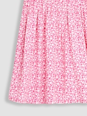 JoJo Maman Bébé Fuchsia Pink Ditsy Floral Button Front Classic Dress - Image 3 of 3
