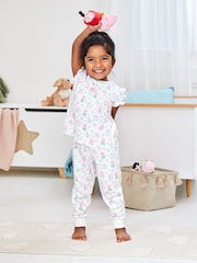 JoJo Maman Bébé Cream Peppa Pig Jersey Pyjamas - Image 1 of 5
