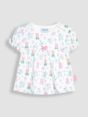 JoJo Maman Bébé Cream Peppa Pig Jersey Pyjamas - Image 4 of 5