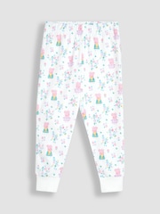 JoJo Maman Bébé Cream Peppa Pig Jersey Pyjamas - Image 5 of 5