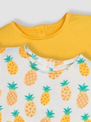 Komplet 2 majic z nabranimi Pineapple JoJo Maman Bébé - Slika 4 iz 7