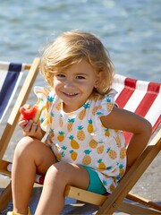 Komplet 2 majic z nabranimi Pineapple JoJo Maman Bébé - Slika 7 iz 7