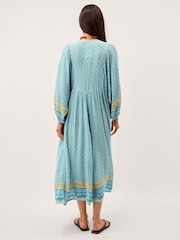 Monsoon Millen Flowy Long Sleeve Midi Dress - תמונה 3 מתוך 5