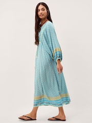 Monsoon Millen Flowy Long Sleeve Midi Dress - תמונה 4 מתוך 5