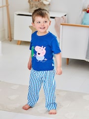 JoJo Maman Bébé Cobalt Peppa Pig Mix & Match Pyjamas - Image 1 of 6