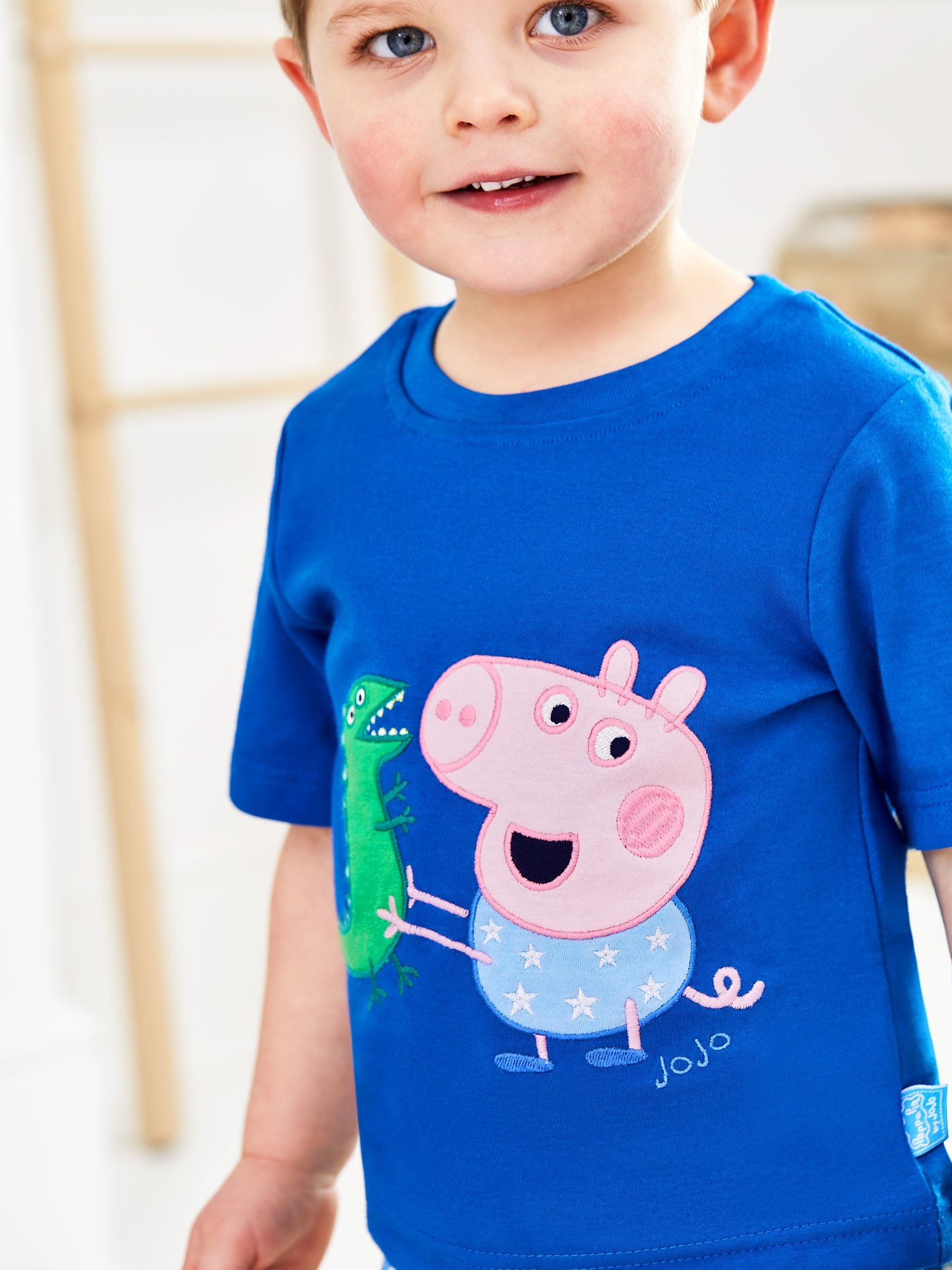 Buy JoJo Maman Bebe Cobalt Peppa Pig Mix Match Pyjamas from Next Luxembourg