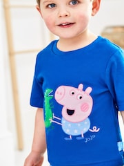 JoJo Maman Bébé Cobalt Peppa Pig Mix & Match Pyjamas - Image 2 of 6