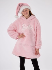 Vanilla Underground Pink Barbie Girls Blanket Hoodie - Image 1 of 6