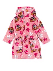Vanilla Underground Pink Paw Patrol Unisex Kids Fleece Dressing Gown Robe - Image 1 of 5
